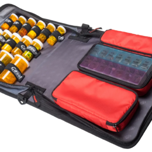 Large Insulated Medical Binder with removable insulated zip pocket and 6-Pocket Folder