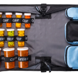 Large Insulated Medical Binder with removable insulated zip pocket and 6-Pocket Folder