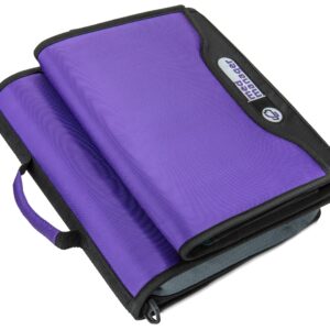 Large Insulated Medical Binder with removable insulated zip pocket and 6-Pocket Folder