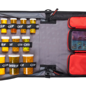 Large Insulated Medical Binder with removable insulated zip pocket and 6-Pocket Folder