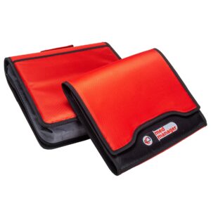 Large Insulated Medical Binder with removable insulated zip pocket and 6-Pocket Folder