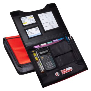Large Insulated Medical Binder with removable insulated zip pocket and 6-Pocket Folder